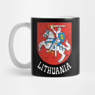 Lithuania - Vintage Distressed Style Flag Design Mug